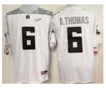 ncaa jerseys oregon ducks #6 d.thomas white