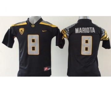 ncaa jerseys oregon ducks #8 marcus mariota black