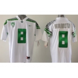 ncaa jerseys oregon ducks #8 marcus mariota white