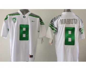 ncaa jerseys oregon ducks #8 marcus mariota white