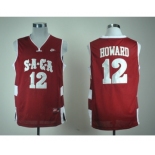 ncaa jerseys saca high School #12 howard red