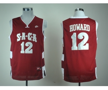 ncaa jerseys saca high School #12 howard red