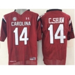 ncaa jerseys south carolina #14 c.shaw red