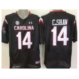 ncaa jerseys south carolina #14 c.shaw white