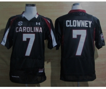 ncaa jerseys south carolina #7 clowney black