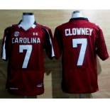 ncaa jerseys south carolina #7 clowney red