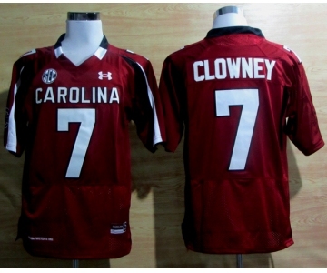 ncaa jerseys south carolina #7 clowney red