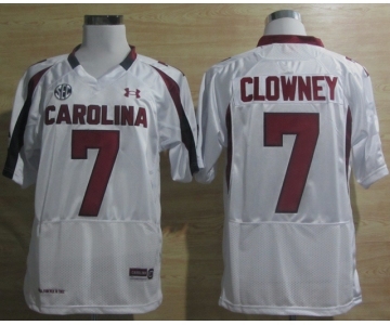 ncaa jerseys south carolina #7 clowney white