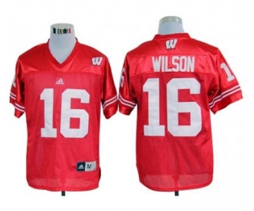 ncaa jerseys wisconsin badgers #16 russell wilson red