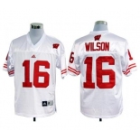 ncaa jerseys wisconsin badgers #16 russell wilson white