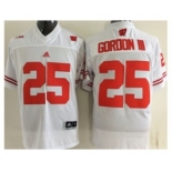 ncaa jerseys wisconsin badgers #25 gordon iii white