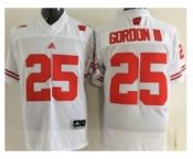 ncaa jerseys wisconsin badgers #25 gordon iii white