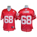 ncaa jerseys wisconsin badgers #68 gabe carimi red