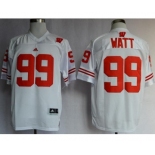 ncaa jerseys wisconsin badgers #99 j.j. watt white