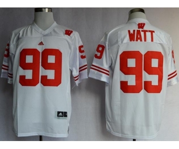 ncaa jerseys wisconsin badgers #99 j.j. watt white