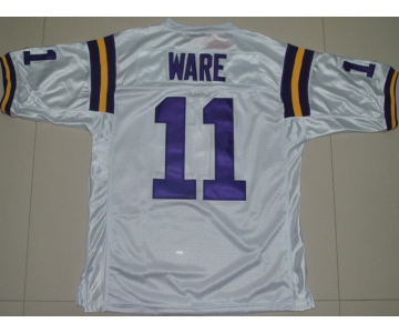 ncaa (lsu tigers) #11 spencer ware white