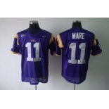 ncaa (lsu tigers) #11 ware purple