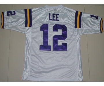 ncaa (lsu tigers) #12 jarrett lee white