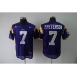 ncaa (lsu tigers) #7 p.peterson purple