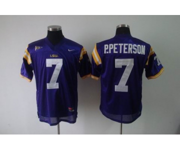 ncaa (lsu tigers) #7 p.peterson purple