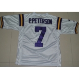 ncaa (lsu tigers) #7 p.peterson white