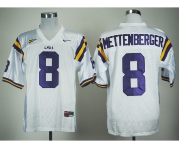 ncaa (lsu tigers) #8 mettenberger white