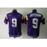 ncaa (lsu tigers) #9 jefferson purple