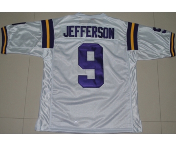 ncaa (lsu tigers) #9 jordan jefferson white