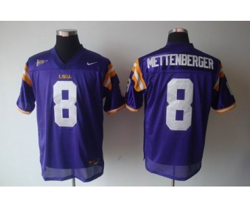 ncaa (lsutigers) #8 mettenberger purple