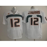 ncaa miami hurricanes #12 j.harris white