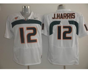 ncaa miami hurricanes #12 j.harris white