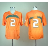 ncaa (miami hurricanes) #2 orange