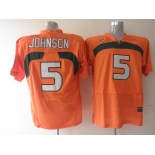 ncaa (miami hurricanes) #5 johnson orange