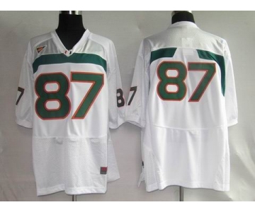 ncaa (miami hurricanes) #87 wayne white