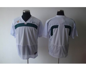 ncaa (miami hurricanes) blank white