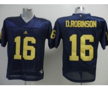 ncaa (michigan wolverines) #16 d.robinson blue