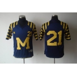 ncaa (michigan wolverines) #21 howard m&n blue