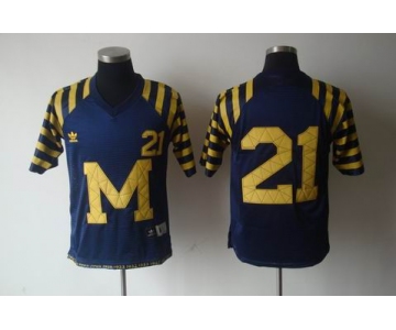 ncaa (michigan wolverines) #21 howard m&n blue