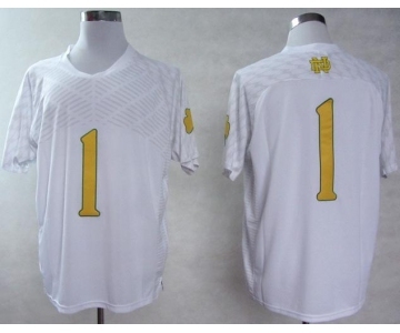 ncaa norte dame fighting irish #1 white[2013]