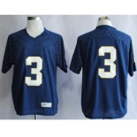 ncaa norte dame fighting irish #3 joe montana blue[2013]