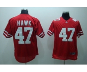 ncaa (ohio state) #47 hawk red