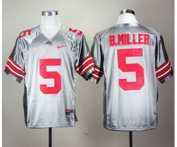 ncaa ohio state buckeyes #5 b.miller grey