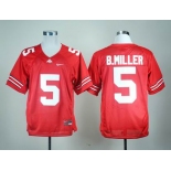 ncaa ohio state buckeyes #5 b.miller red