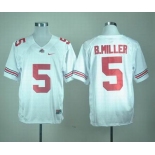 ncaa ohio state buckeyes #5 b.miller white