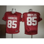 ncaa (oklahoma sooners) #85 broyles red