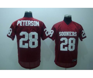 ncaa (oklahoma sooners)#28 peterson red