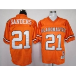 ncaa oklahoma state cowboys #21 barry sanders orange