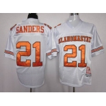 ncaa oklahoma state cowboys #21 barry sanders white