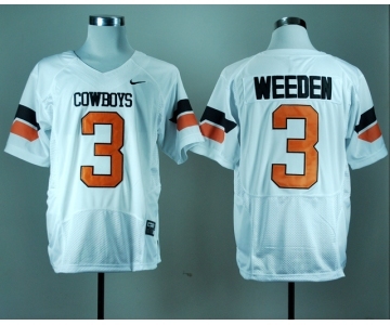 ncaa oklahoma state cowboys #3 weeden white