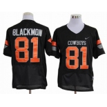 ncaa oklahoma state cowboys #81 blackmon black